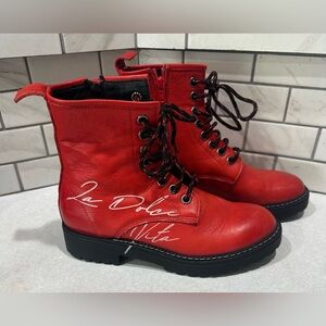 Combat Boots Bueno-Dolce Vita -  New without box Size 37 - Red